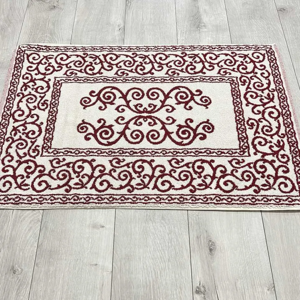 Tappeto barocco doubleface bordeaux 60 x 90
