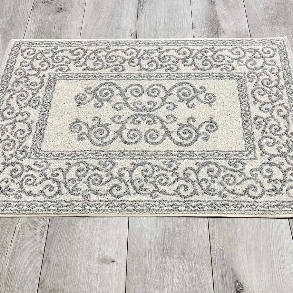 Tappeto barocco doubleface grigio 60 x 120