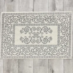 Tappeto barocco doubleface grigio 60 x 120