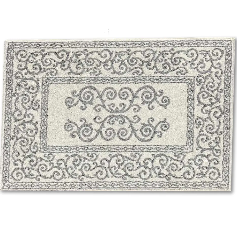Tappeto barocco doubleface grigio 60 x 90