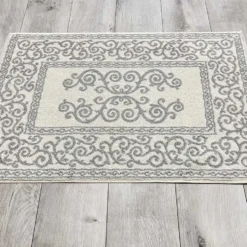 Tappeto barocco doubleface grigio 60 x 90