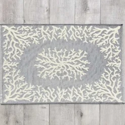 Tappeto Corallo Jacquard blu 60 x 90