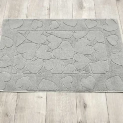 Tappeto cuori grigio 60 x 90
