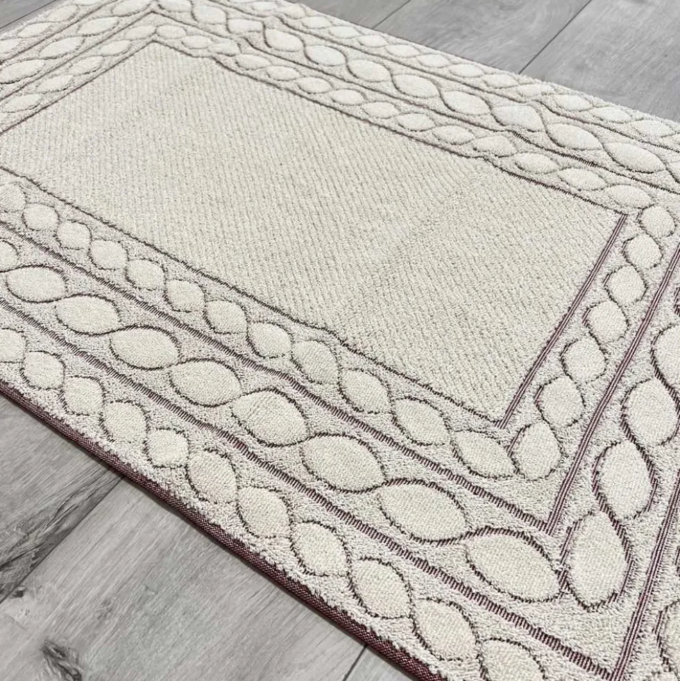 Tappeto Deva bordeaux 60 x 90