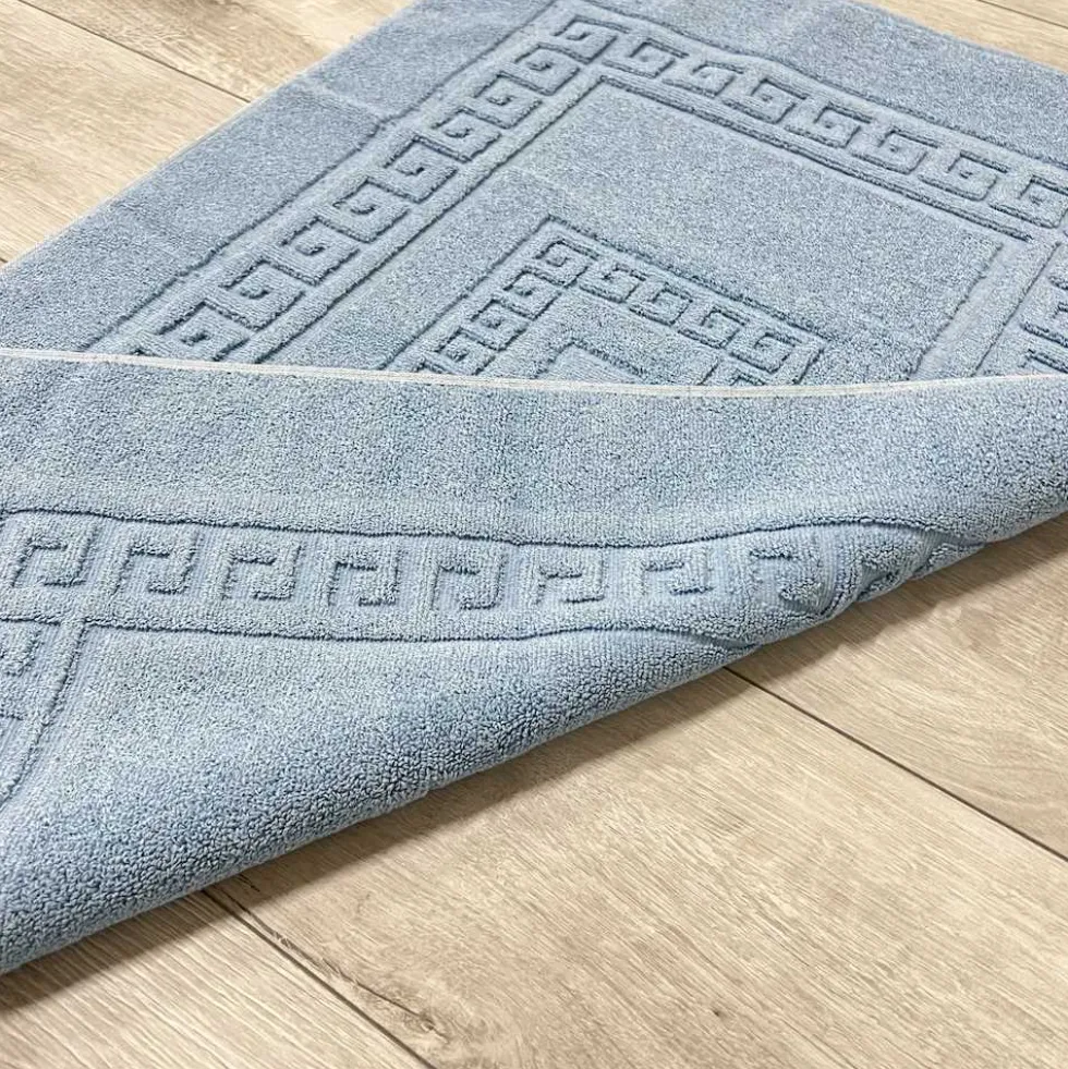 Tappeto Greca azzurro 60 x 90