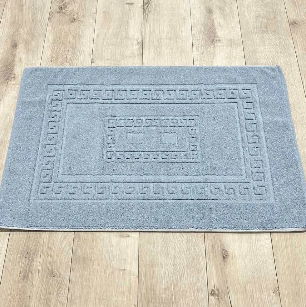 Tappeto Greca azzurro 60 x 90