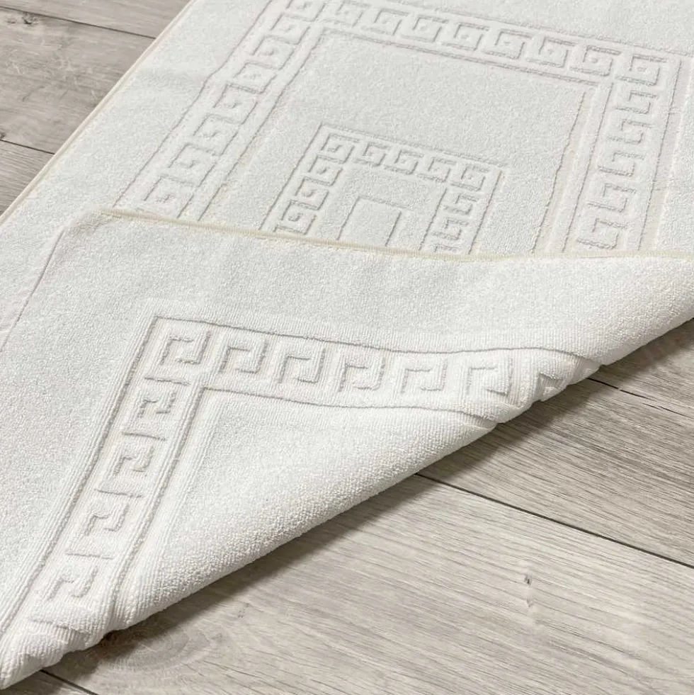 Tappeto Greca bianco 60 x 90