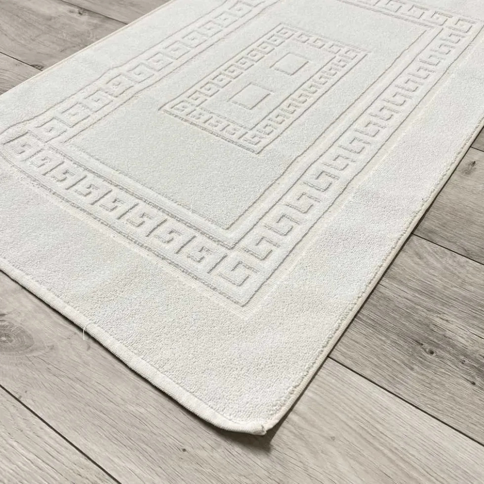 Tappeto Greca bianco 60 x 90
