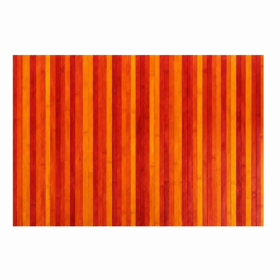 Tappeto in Bamboo Degradè Rosso 50 x 46 cm
