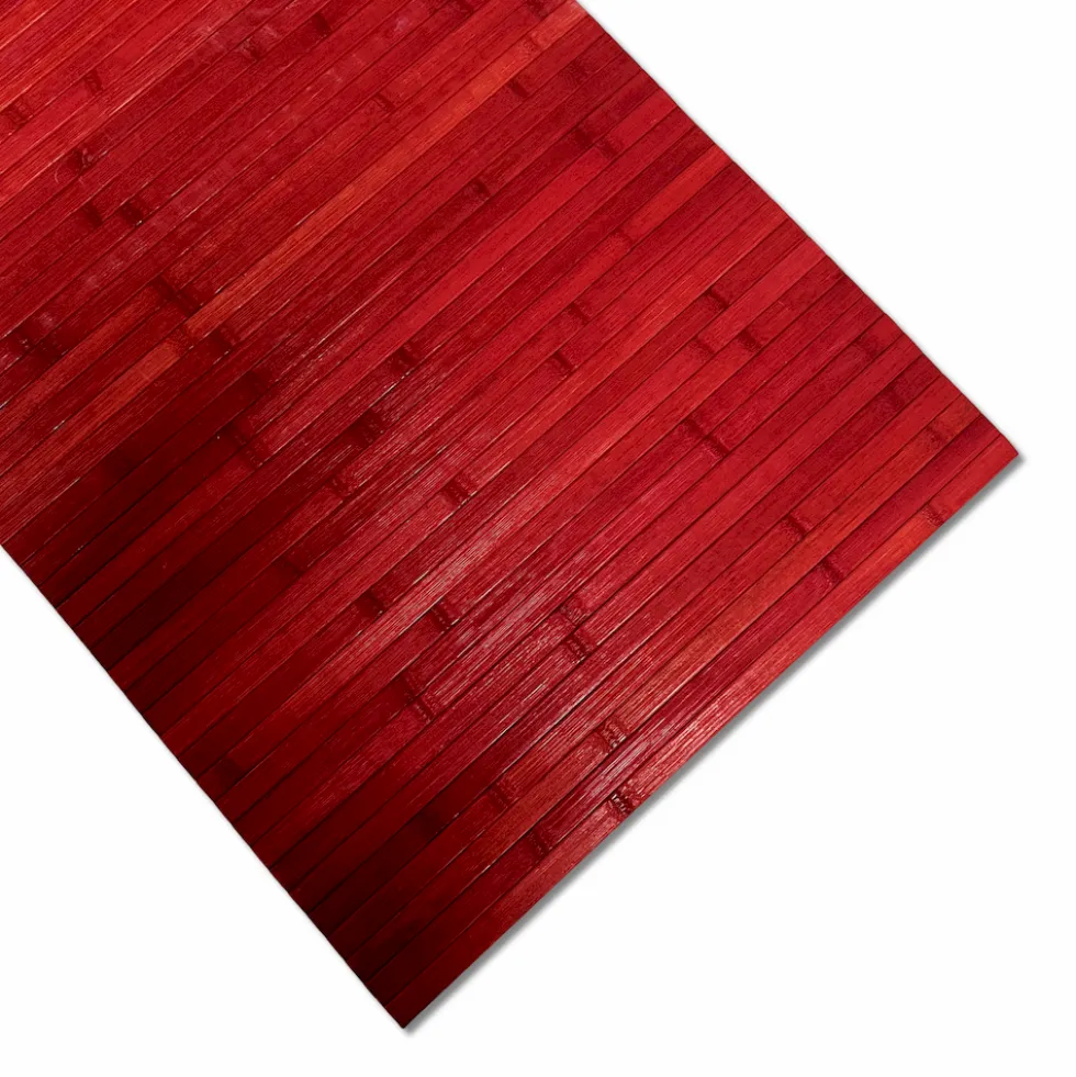 Tappeto in Bamboo Rosso 50 x 89 cm