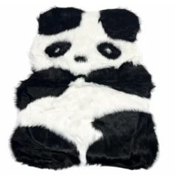 Tappeto pelliccia ecologica Panda 80 x 90