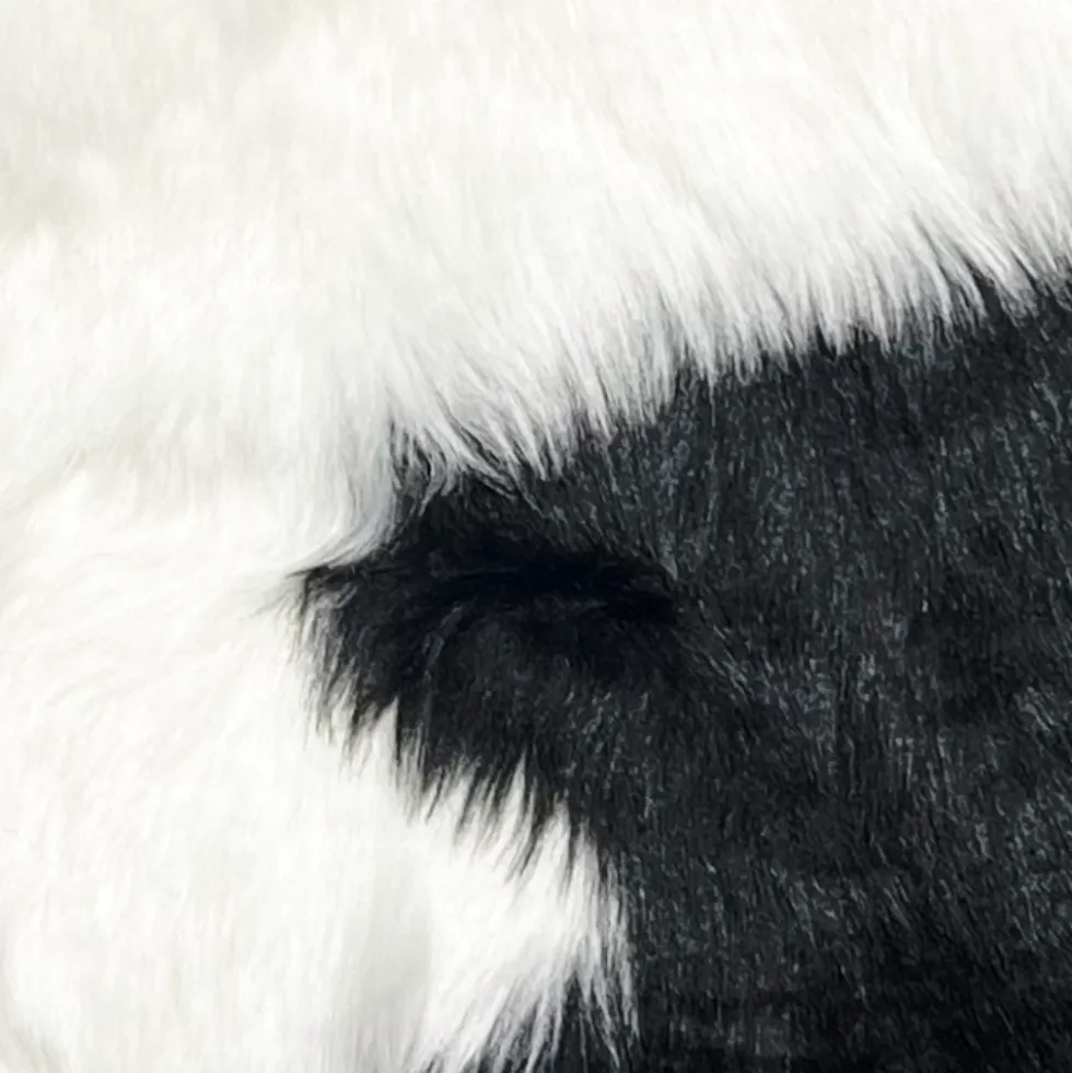 Tappeto pelliccia ecologica Panda 80 x 90