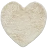 Tappeto pelliccia ecologica Orsetto Cuore 80 cm