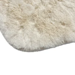 Tappeto pelliccia ecologica Orsetto Cuore 80 cm