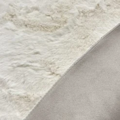Tappeto pelliccia ecologica Orsetto Cuore 80 cm
