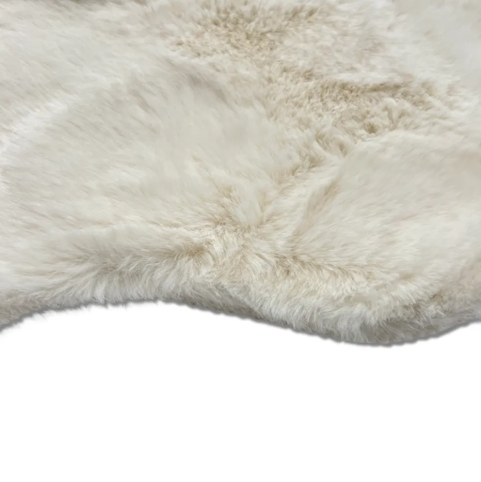 Tappeto pelliccia ecologica Orsetto 60 X 90 Avorio