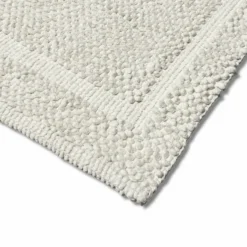 Tappeto pop corn in rilievo bianco 50 x 80