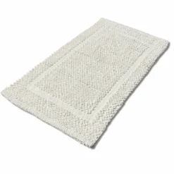 Tappeto pop corn in rilievo bianco 50 x 120