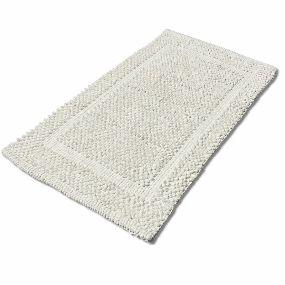 Tappeto pop corn in rilievo bianco 50 x 120