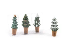 Tappo per bottiglia albero innevato
