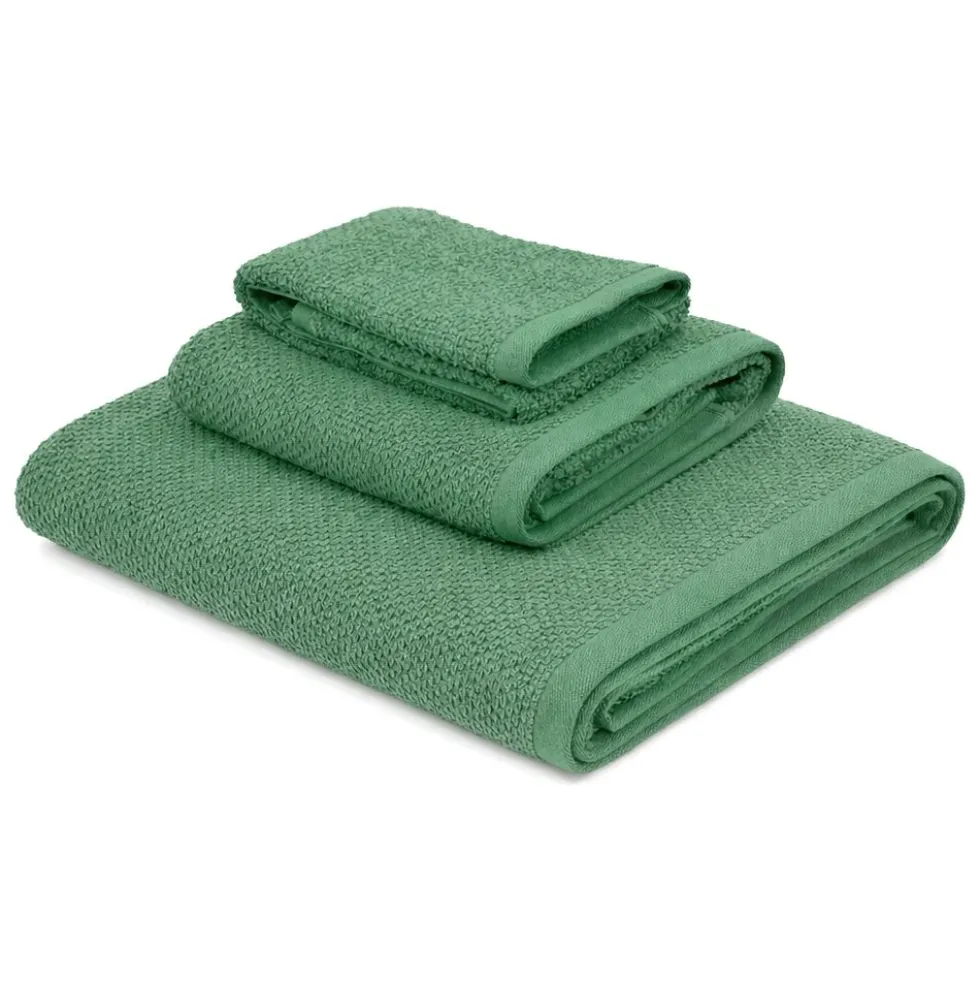 Telo bagno chicco di riso Verde Bosco