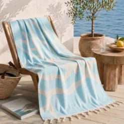 Telo Mare Fouta Jacquard Coral Tiffany 90x170