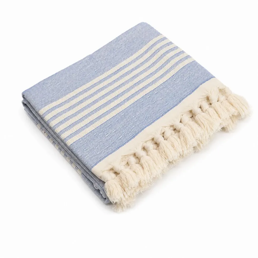Telo Mare Fouta Jacquard Maddy Blu 90x170