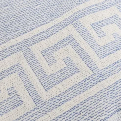 Telo Mare Fouta Jacquard Poseidon Azzurro 90x170