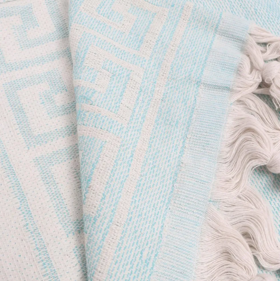 Telo Mare Fouta Jacquard Poseidon Tiffany 90x170