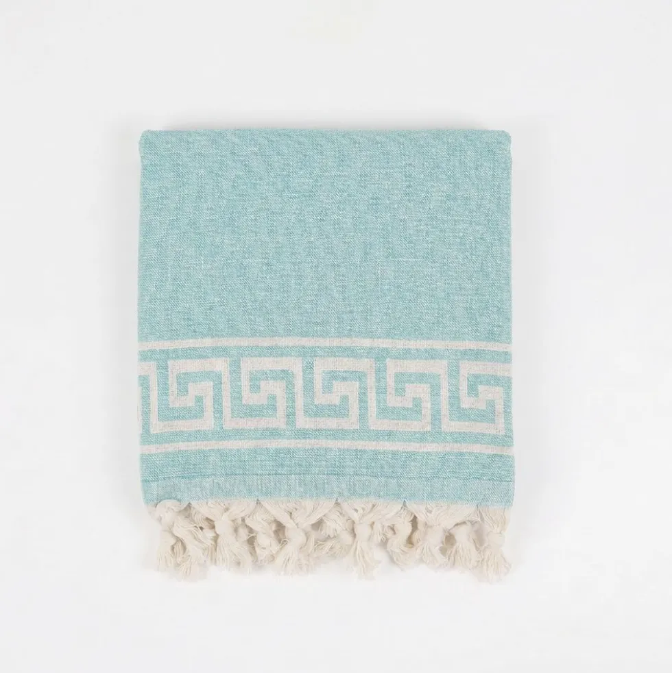 Telo Mare Fouta Jacquard Poseidon Tiffany 90x170
