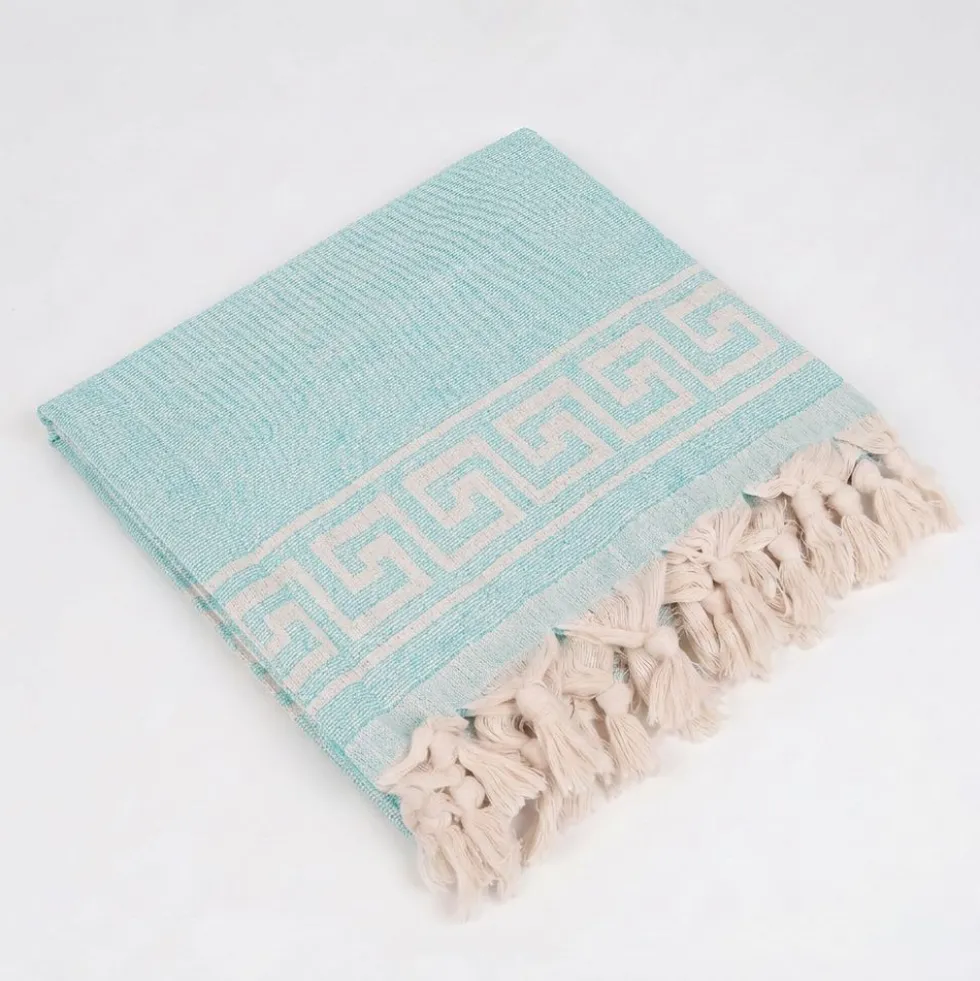 Telo Mare Fouta Jacquard Poseidon Tiffany 90x170