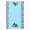 Telo Mare Fouta stampato con frange Sea La Vie Azzurro 90x170
