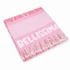 Telo Mare Fouta stampato con frange Bellissima Rosa 90x170