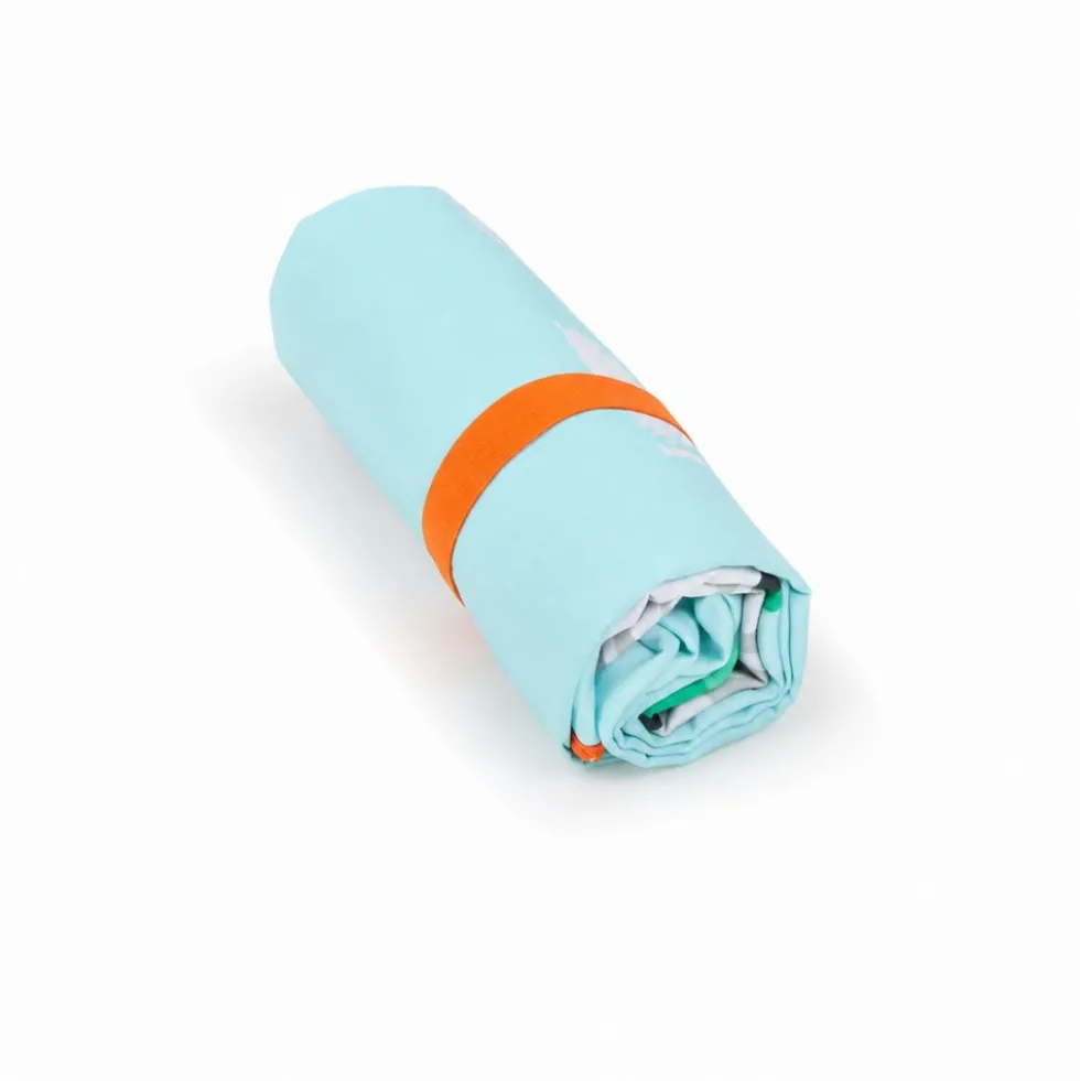 Telo mare microfibra Teddy Surf Arancione 90x170