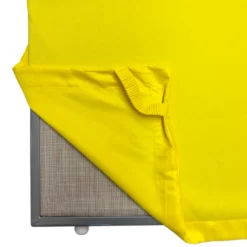 Telo mare per lettino microfibra fluo giallo 80 x 190
