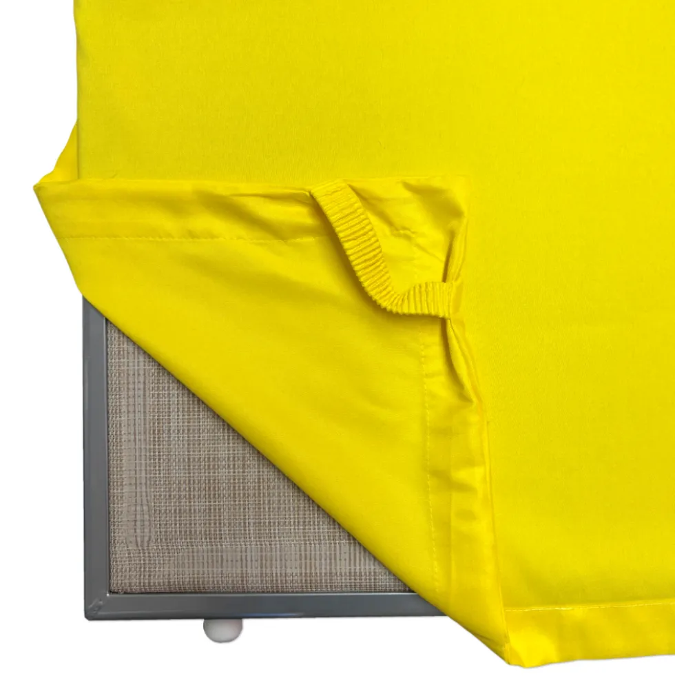 Telo mare per lettino microfibra fluo giallo 80 x 190