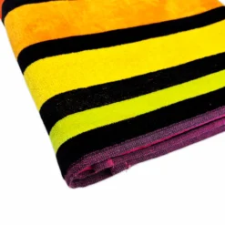 Telo Mare Spugna Big stripe viola 90 x 165