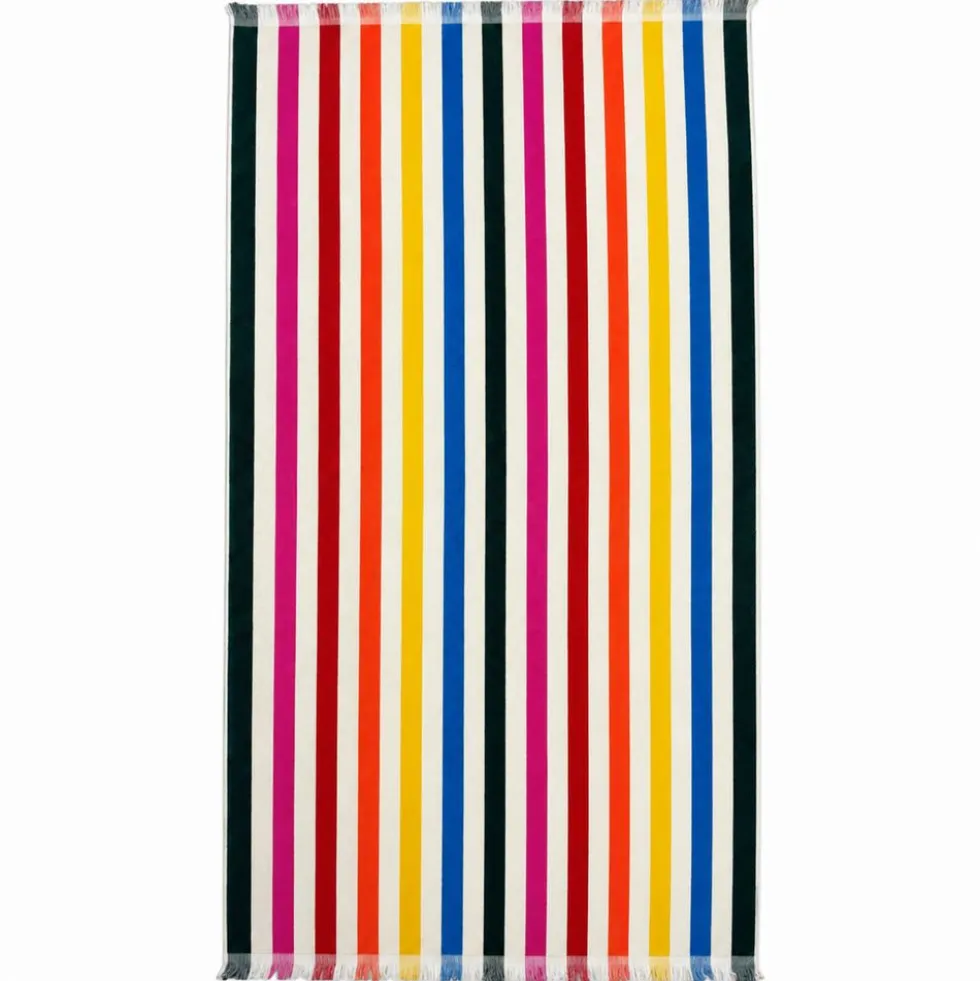 Telo mare Spugna Jacquard Graffiti Multicolor 100 x 180