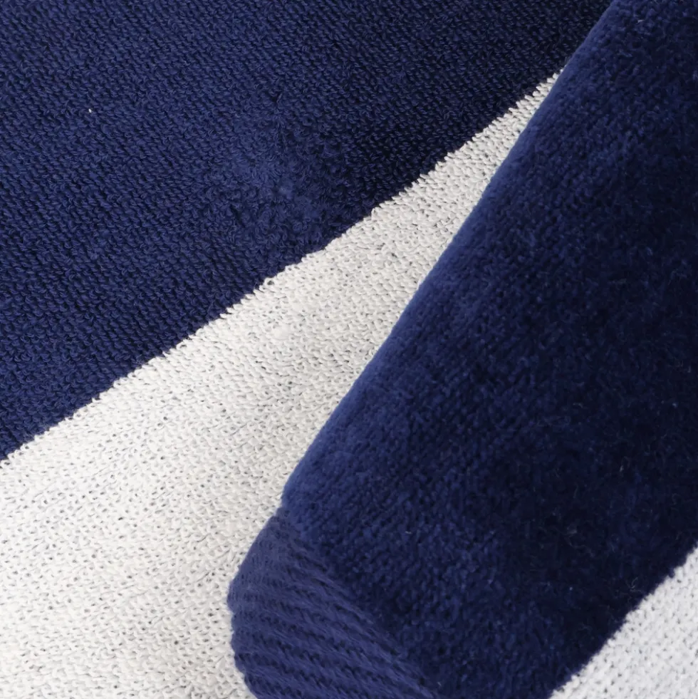 Telo Mare Spugna Jacquard Marbù Doubleface Oltremare 90x165