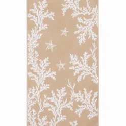 Telo Mare Spugna Jacquard Reef Star Beige 90 x 165