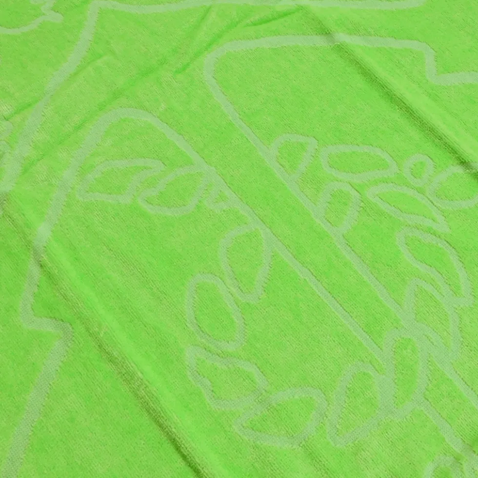 Telo mare Spugna Jacquard Urgada Ancora Verde 90x160