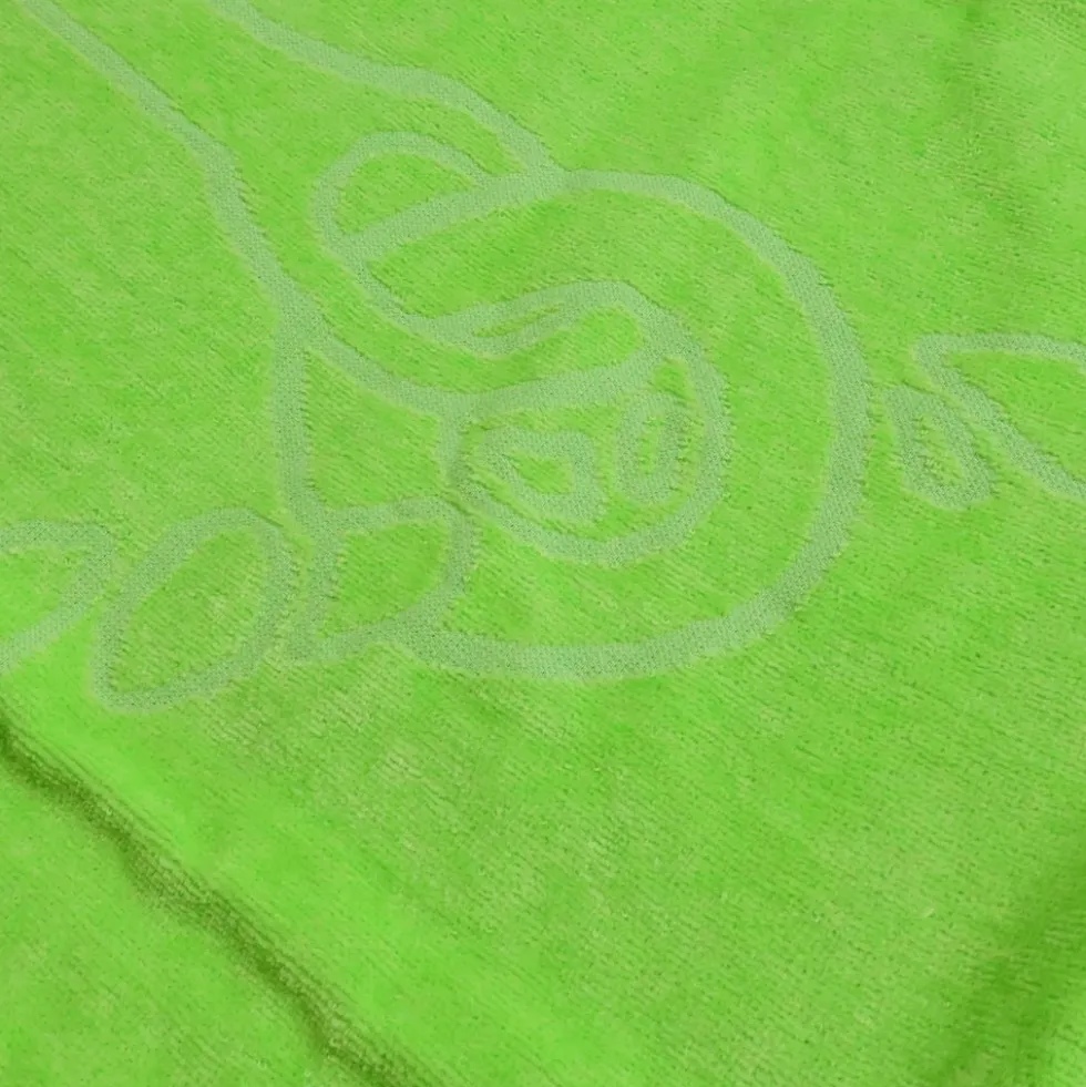 Telo mare Spugna Jacquard Urgada Ancora Verde 90x160