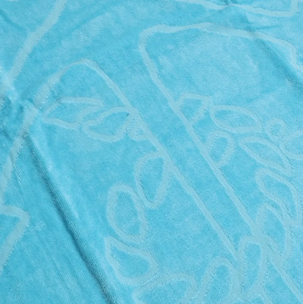 Telo mare Spugna Jacquard Urgada Ancora Turchese 90x160