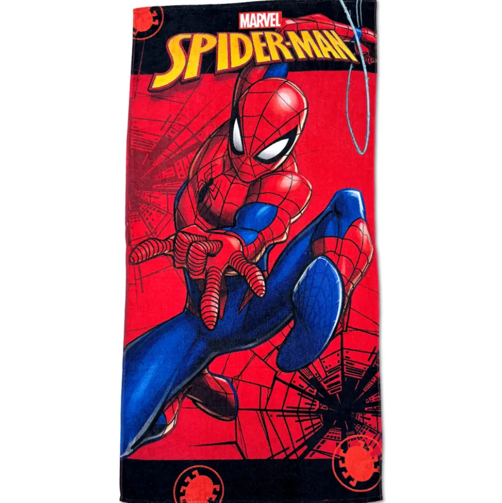 Telo Mare Spugna Marvel Spider-Man Ragnatela 70 x 140