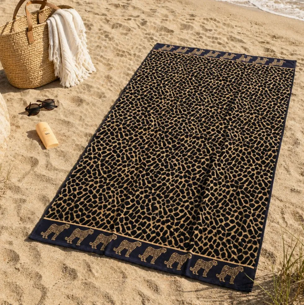 Telo Mare Spugna Velour Afrika Beige 90 x 165