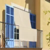 Tenda da sole anelli laterali idrorepellente canarie blu 145 x 300