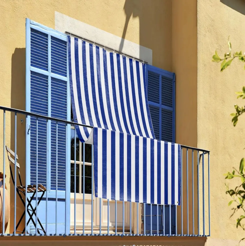 Tenda da sole anelli laterali idrorepellente caraibi Grigio 200 x 350