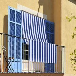 Tenda da sole anelli laterali idrorepellente caraibi Antracite 145 x 250
