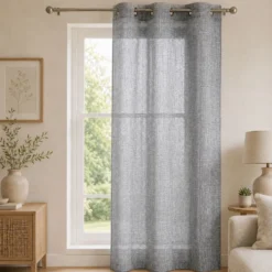 Tendaggio Alsace natural Grigio 140 x 280