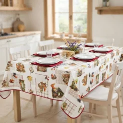 Tovaglia antimacchia Galline 150 x 150